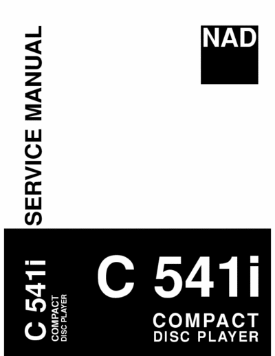 NAD C541i Service manual for NAD C541i full